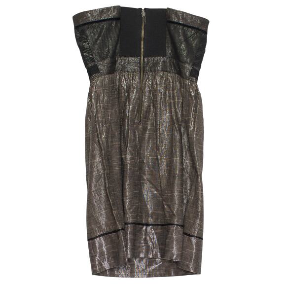 Staring At Stars Dress Y2K Party Romantic Goth Coquette Retro Mini Metallic 2 - Picture 6 of 6